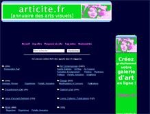 Tablet Screenshot of annuaire.articite.fr
